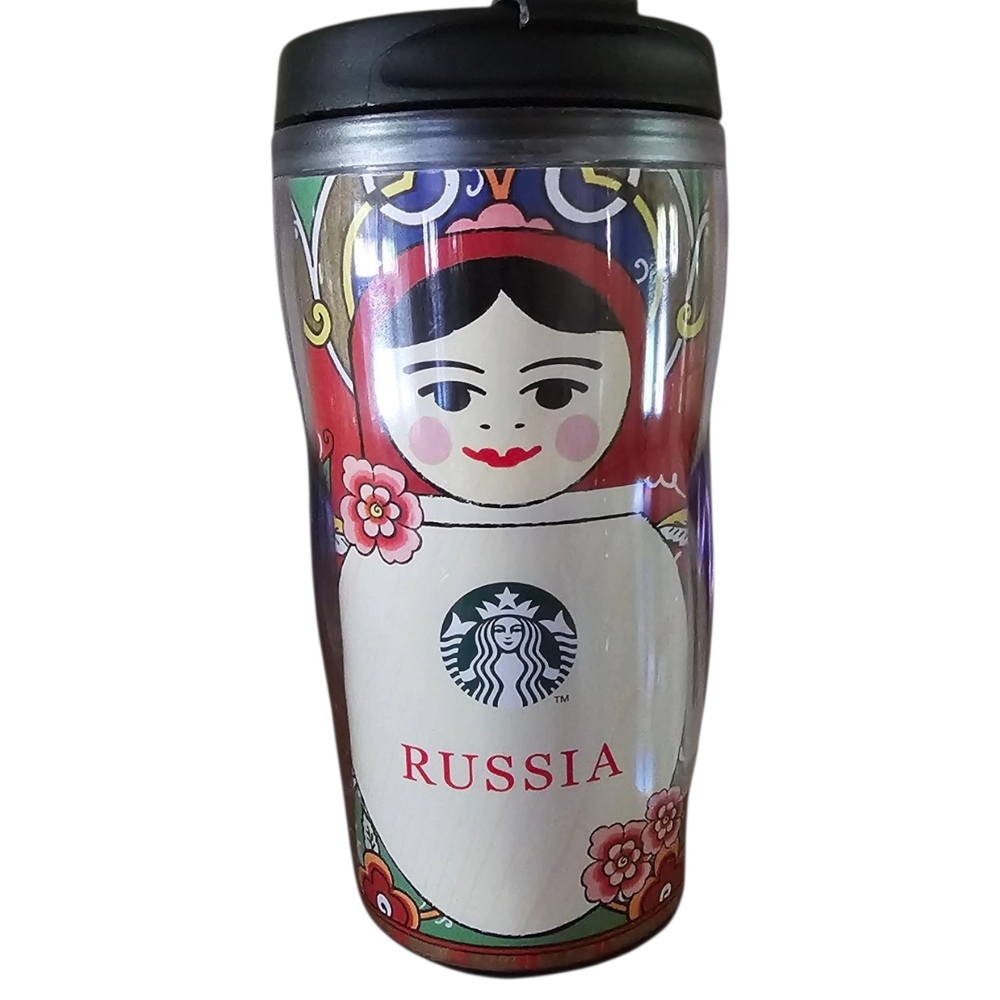 Rare And Collectible Starbucks Item Matryoshka Starbucks TUMBLER made in RUSSIA.